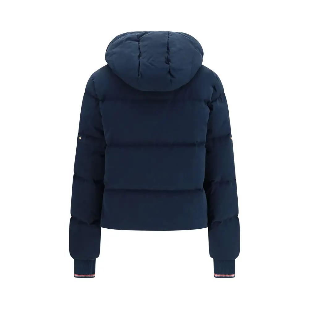Thom Browne Blue Cotton Full-Length Jacket