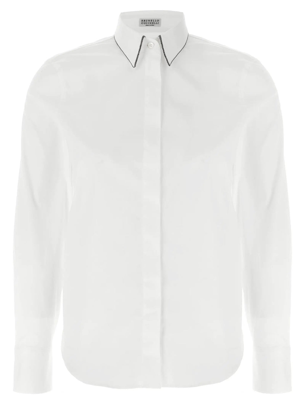 Brunello Cucinelli White Cotton Blouse