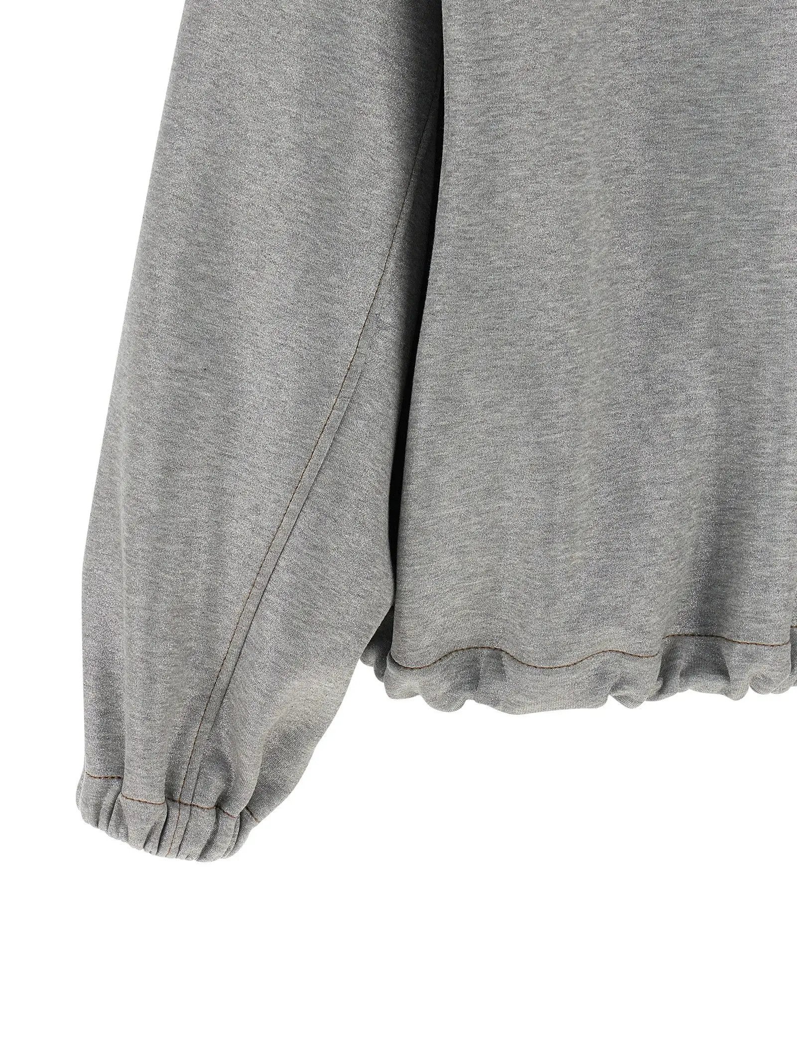 Brunello Cucinelli Silver Cotton Bomber