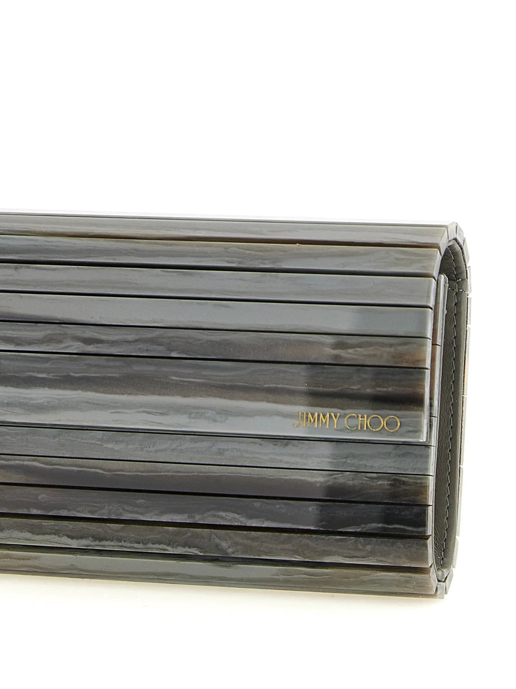 Jimmy Choo Gray Polyester Clutch Bag