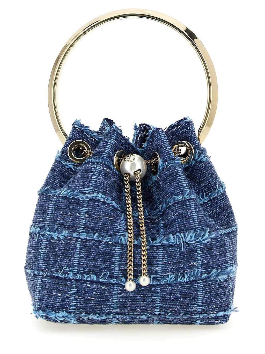 Jimmy Choo Blue Fabric Handbag