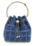 Jimmy Choo Blue Fabric Handbag