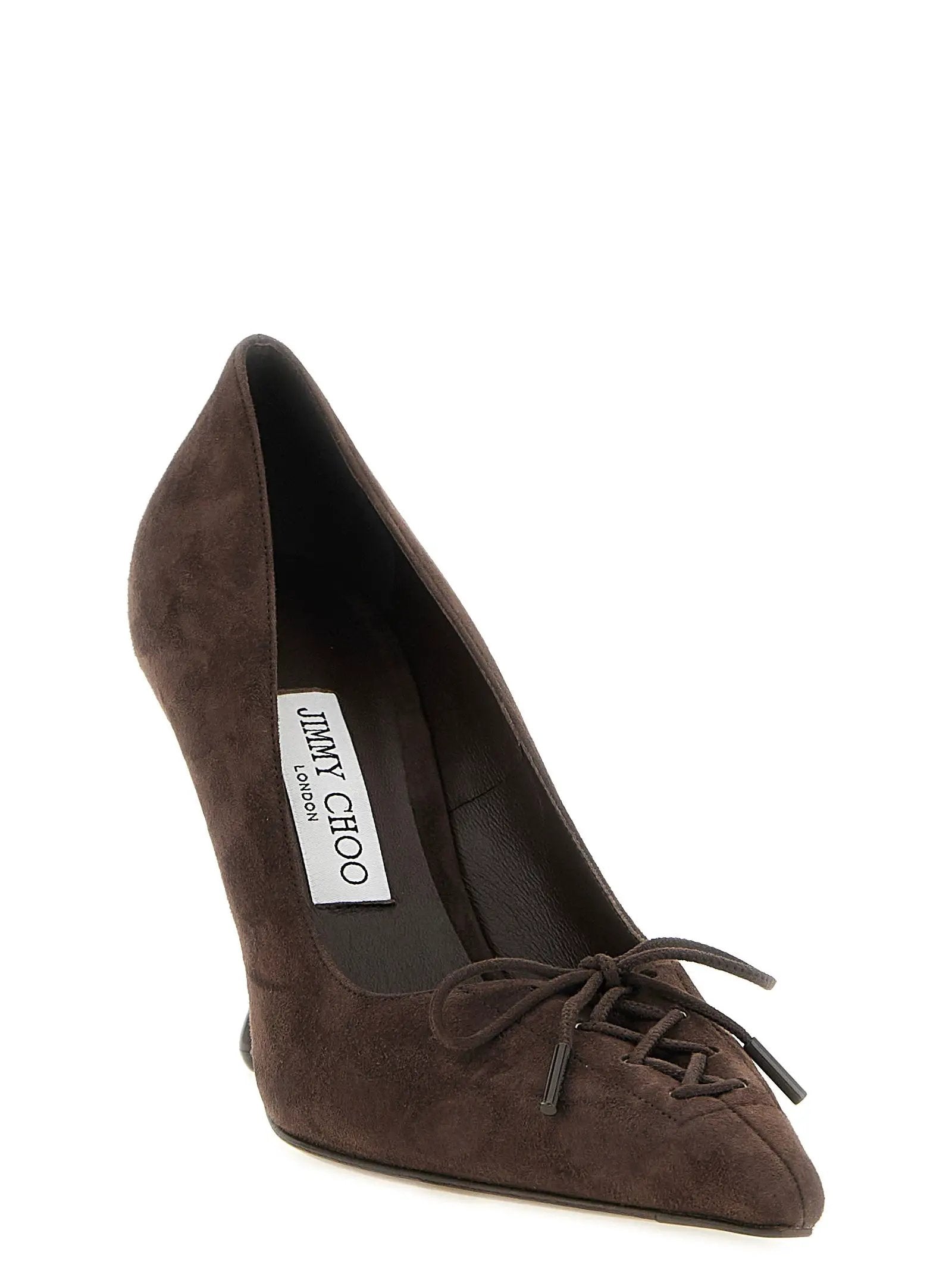 Jimmy Choo Brown Leather High Heel Pumps