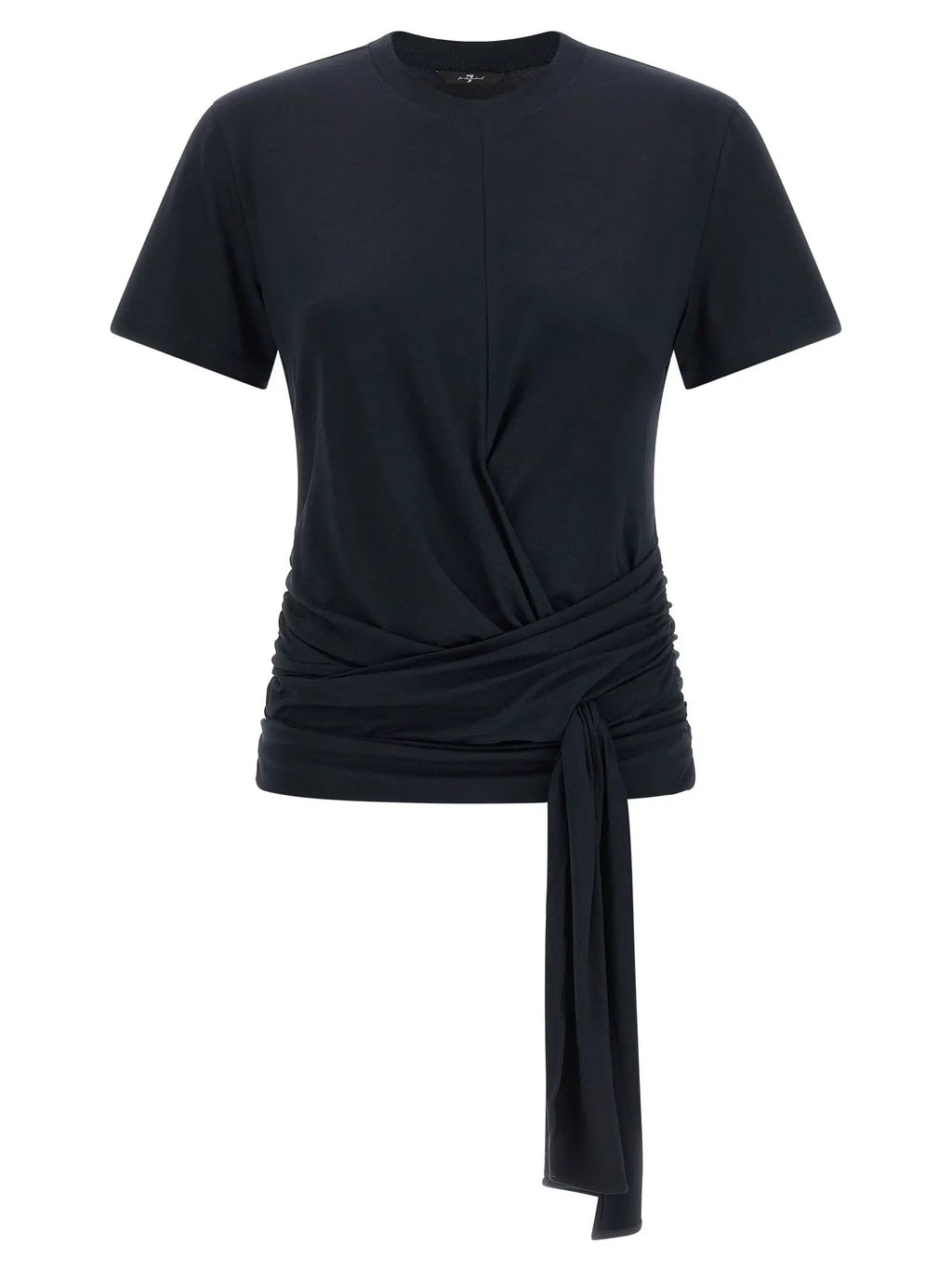 7 For All Mankind Blue Lyocell T-Shirt
