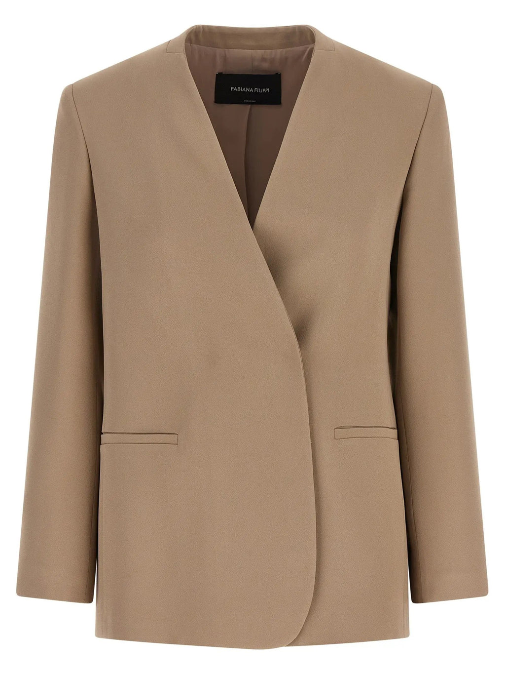 Fabiana Filippi Beige Acetate Blazer