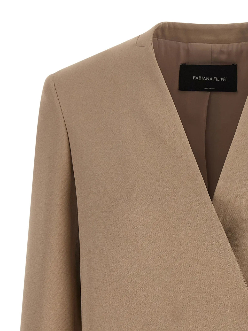 Fabiana Filippi Beige Acetate Blazer