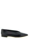 Jimmy Choo Black Leather Ballet Flats