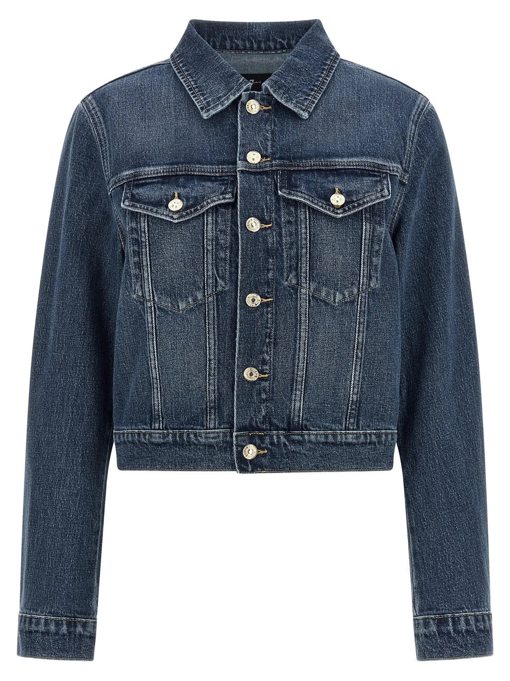7 For All Mankind Blue Cotton Denim Jacket