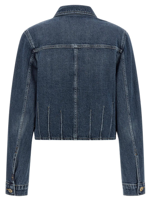 Blouson en jean de coton bleu 7 For All Mankind