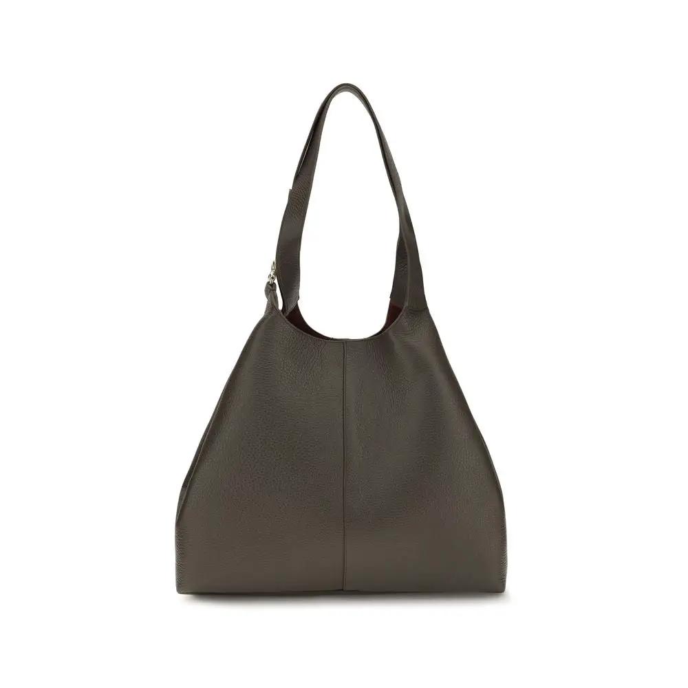 Coccinelle Brown Calf Leather Bos Taurus Shoulder Bag