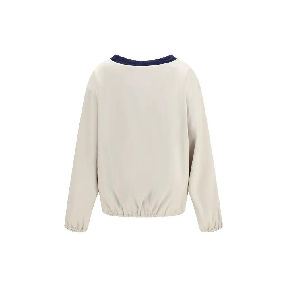 Miu Miu Beige Recycled Polyester Sweatshirt