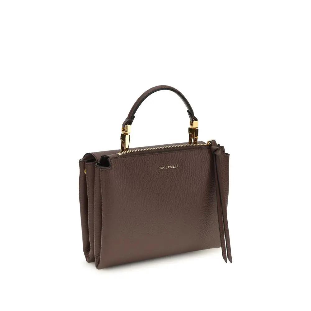 Coccinelle Brown Calf Leather Bos Taurus Handbag