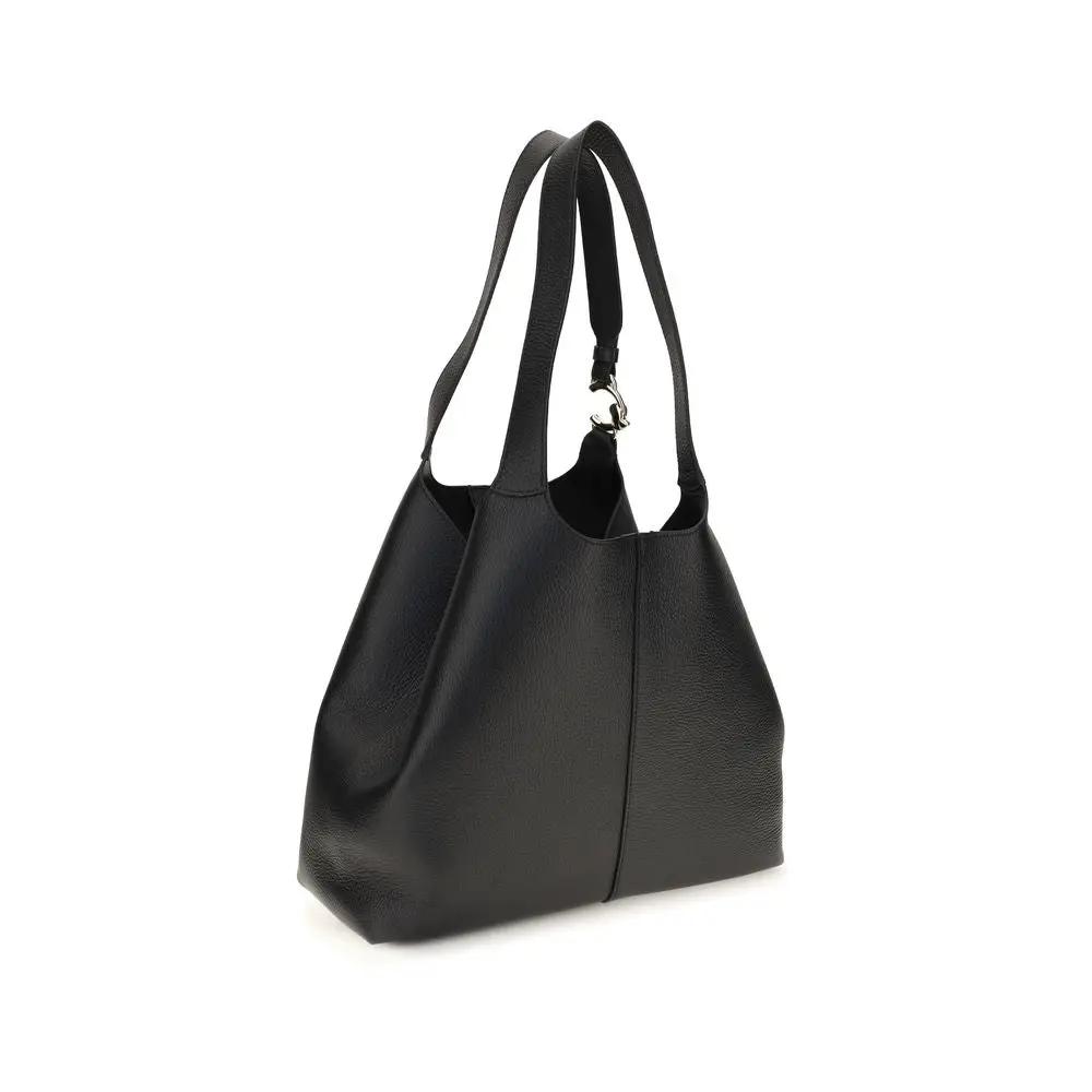 Coccinelle Black Calf Leather Bos Taurus Shoulder Bag