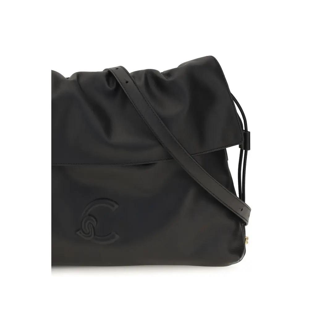 Coccinelle Black Calf Leather Bos Taurus Shoulder Bag