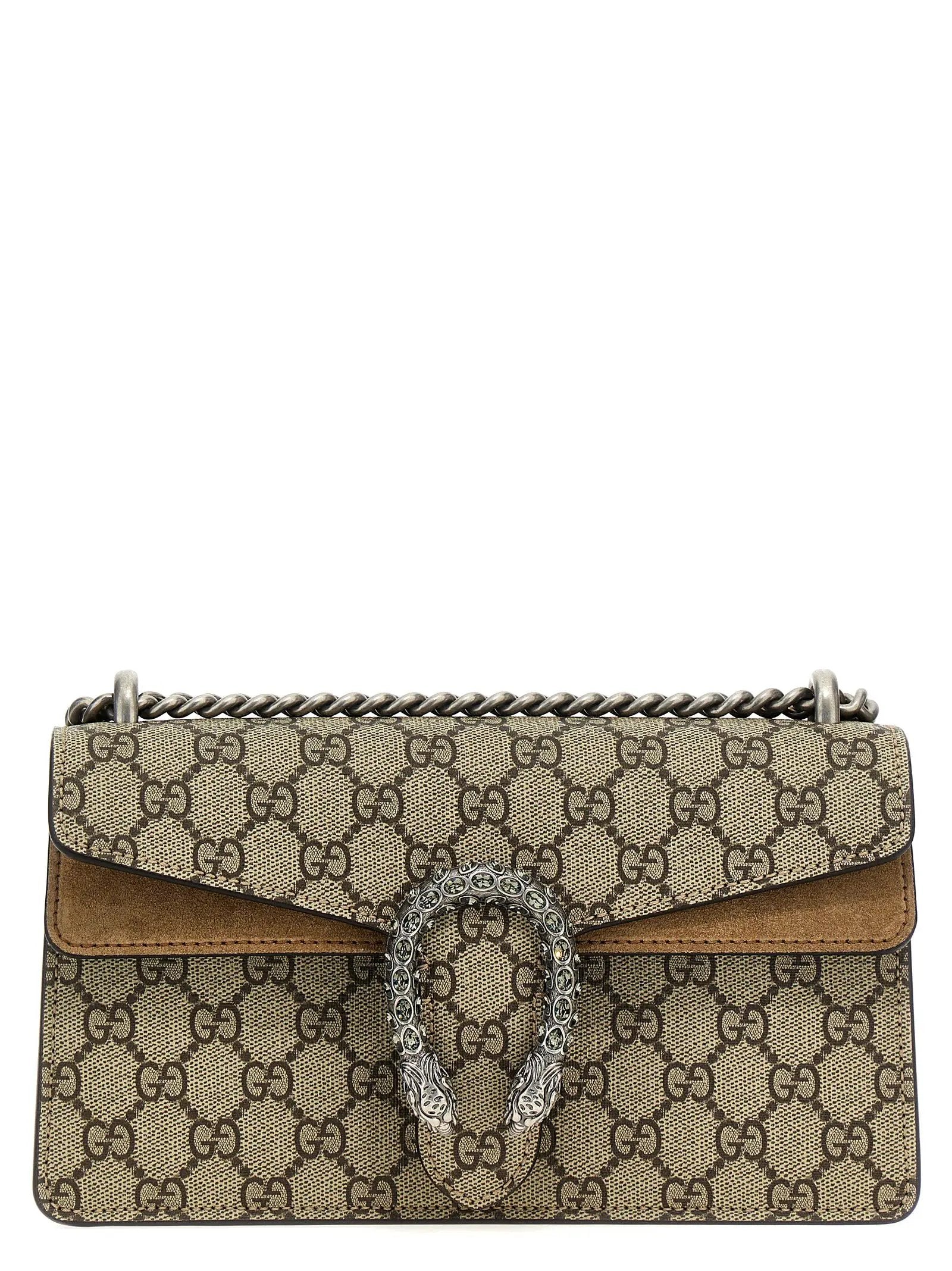 Gucci Beige Calfskin Shoulder Bag