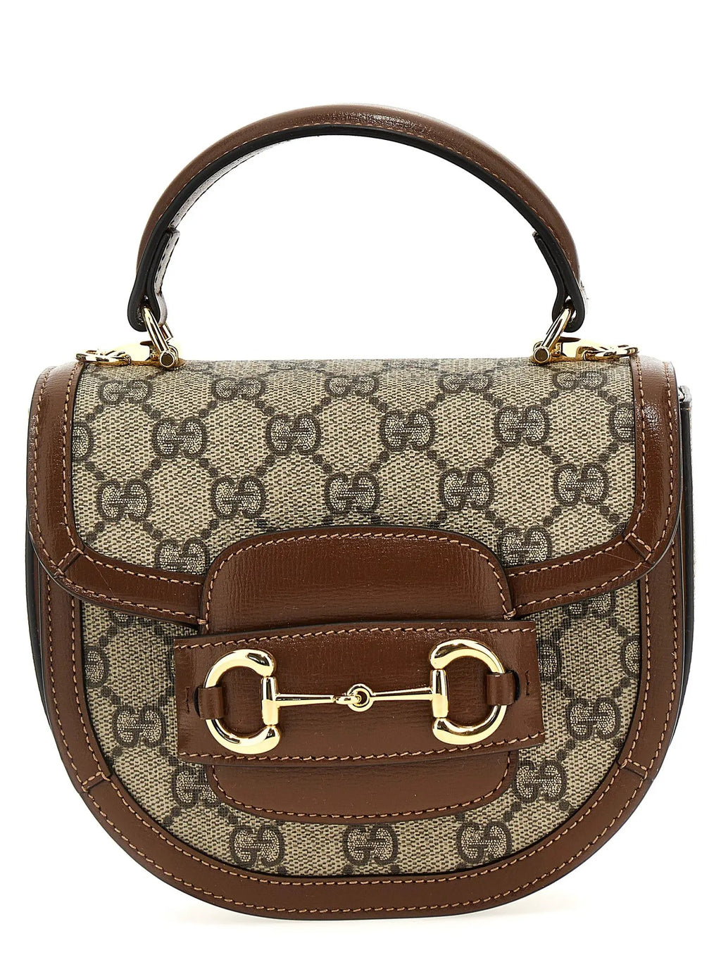 Sac à main Gucci marron en polyéthylène