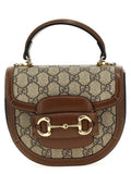 Sac à main Gucci marron en polyéthylène