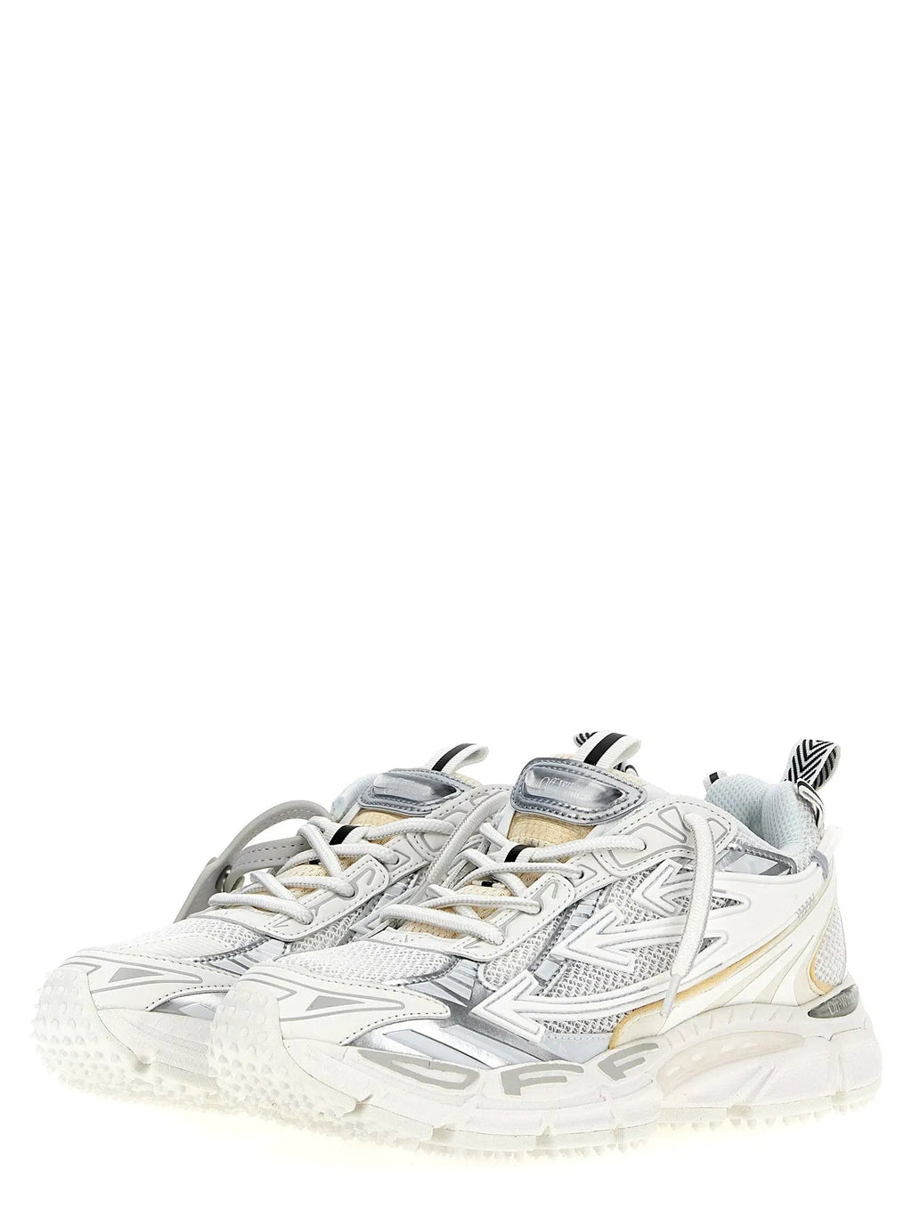 Off-White White Polyethylene Athletic Sneakers