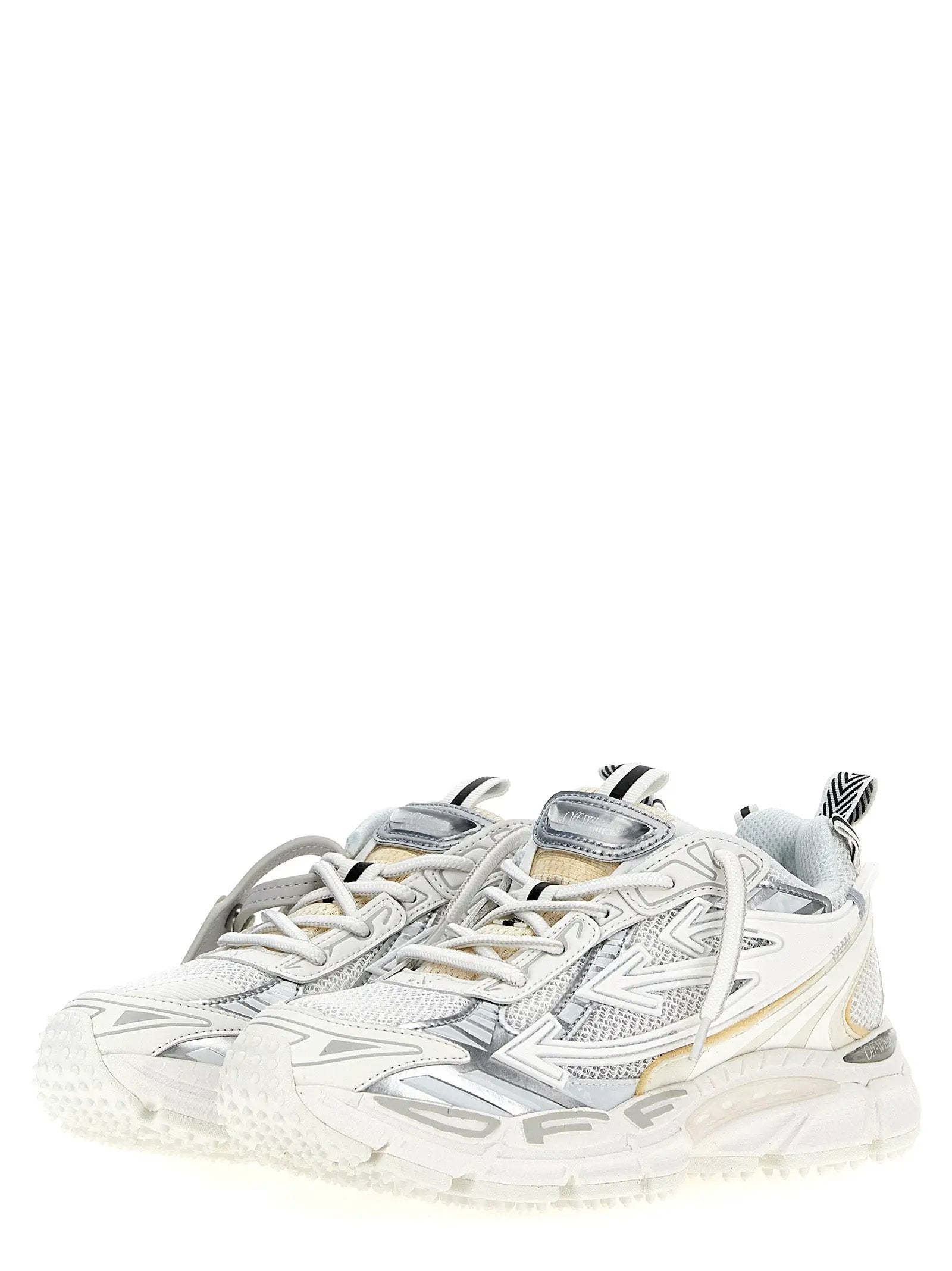 Off-White White Polyethylene Athletic Sneakers