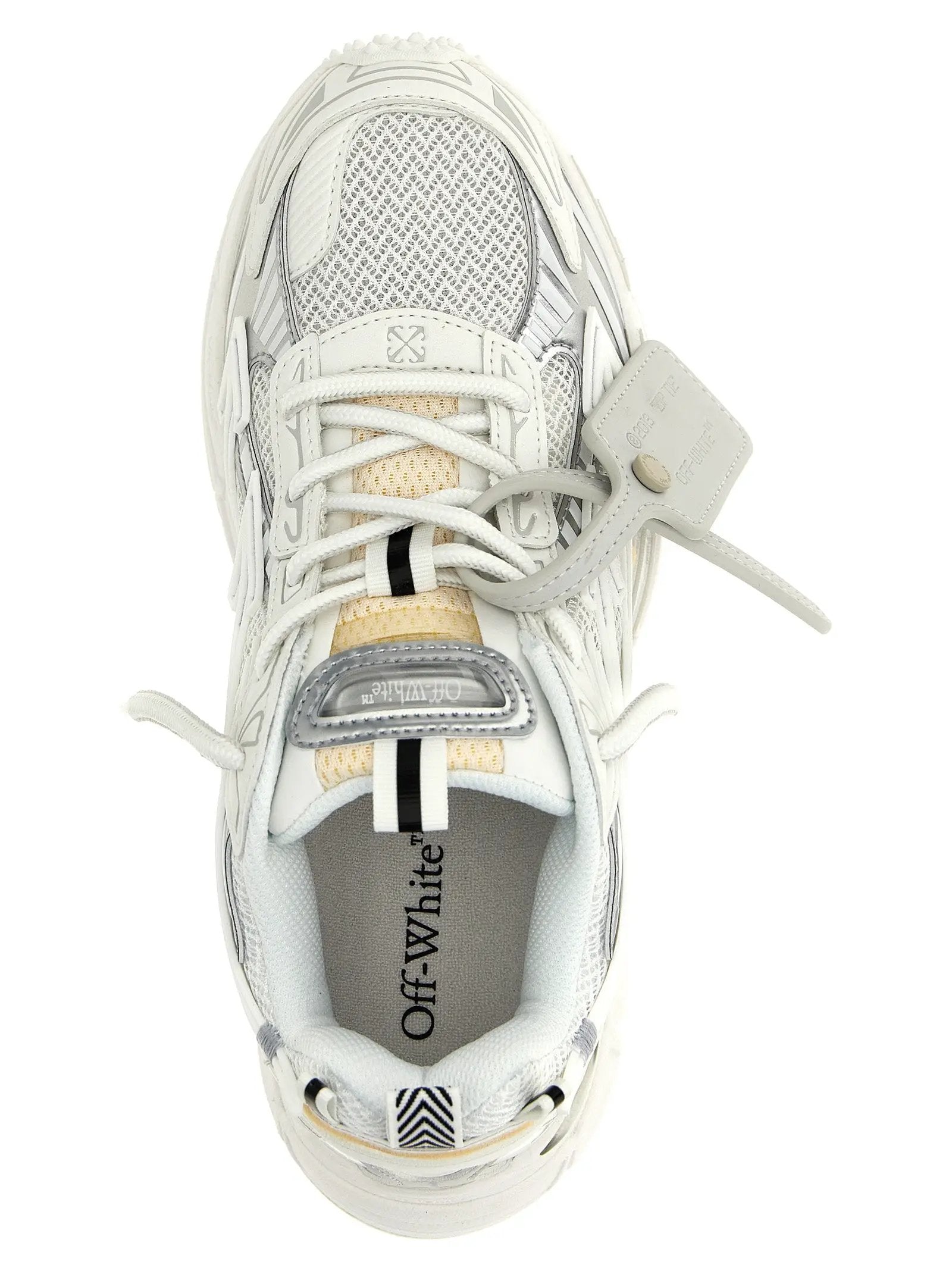 Off-White White Polyethylene Athletic Sneakers