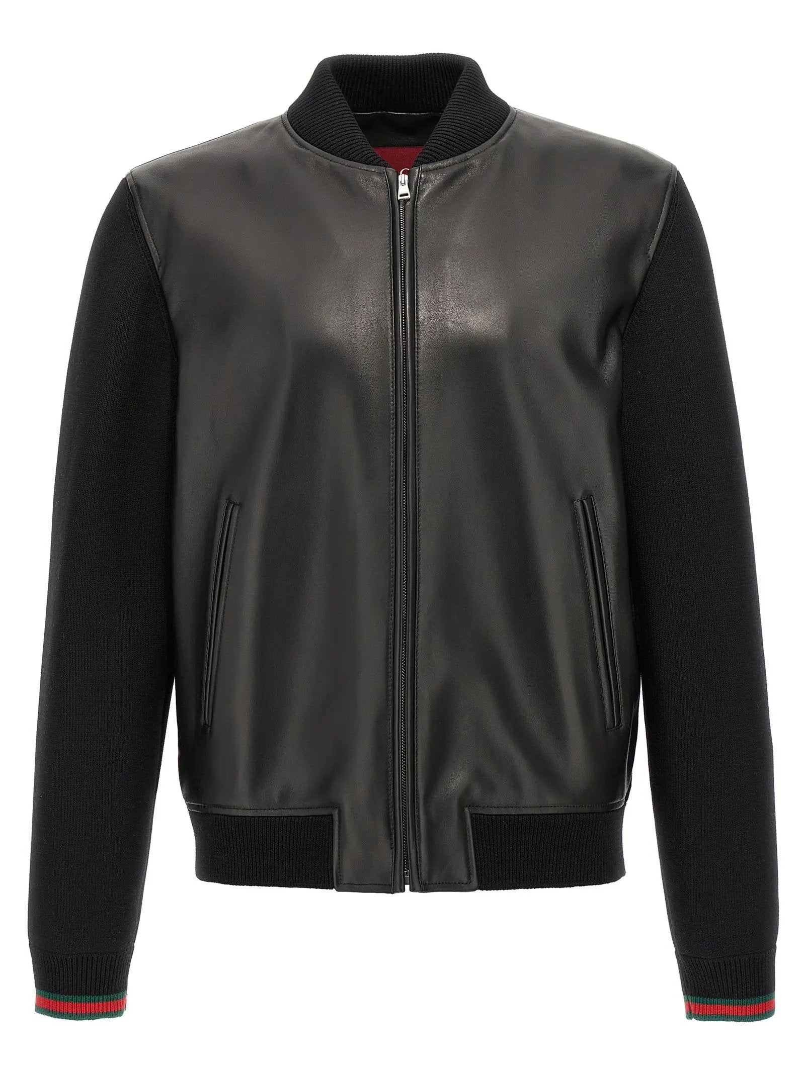 Gucci Black Lamb Leather Leather Jacket