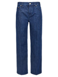 Jeans droits en coton bleu Gucci