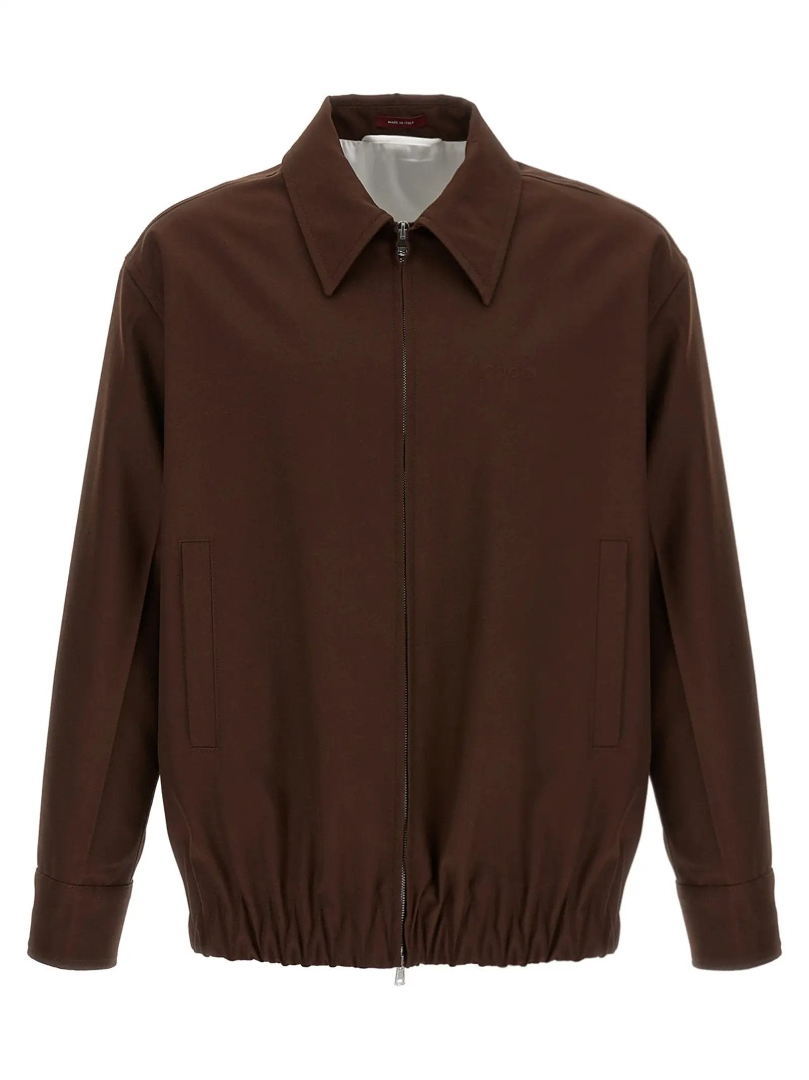 Gucci Brown Wool Full-Length Jacket