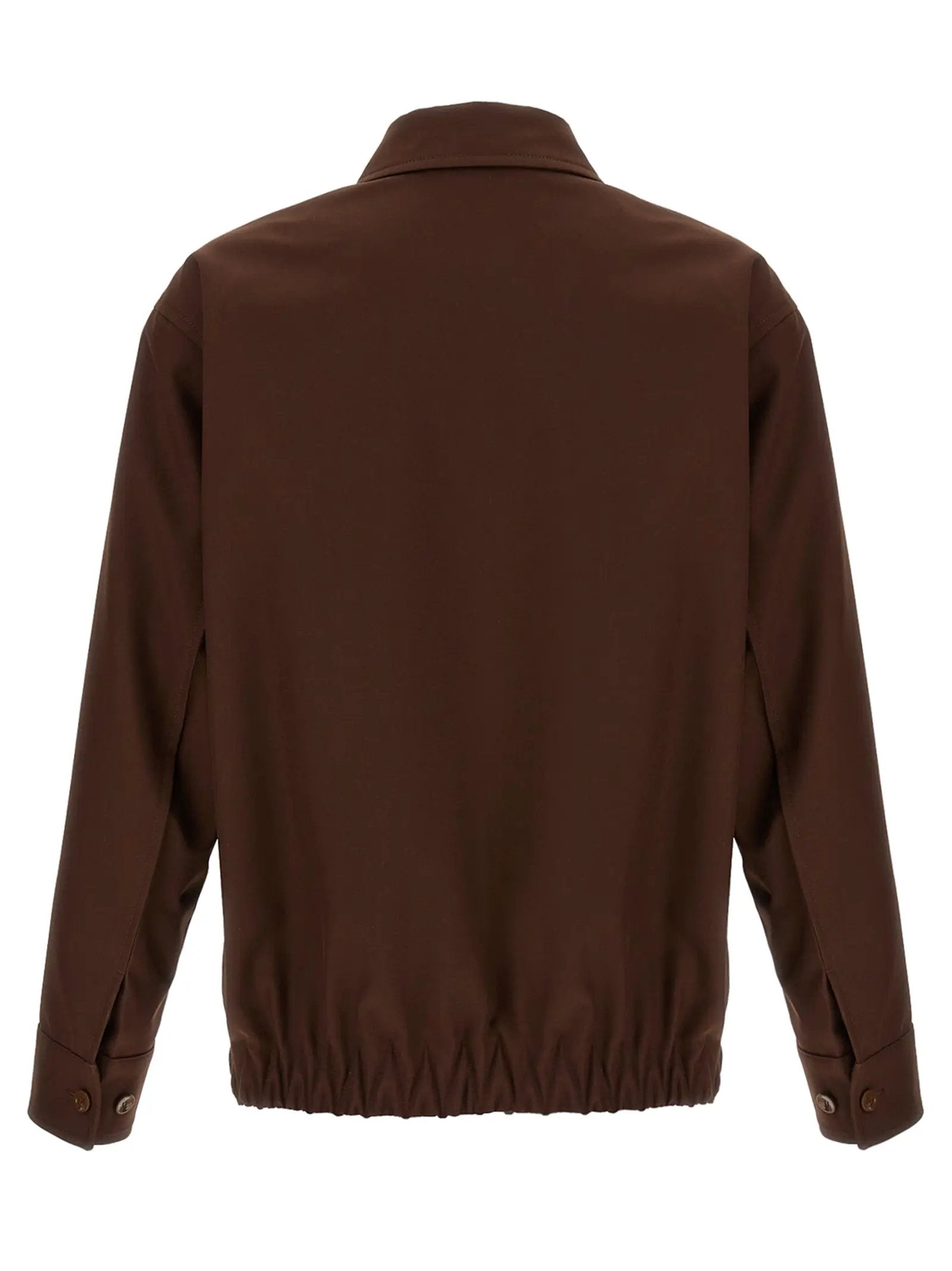Gucci Brown Wool Full-Length Jacket