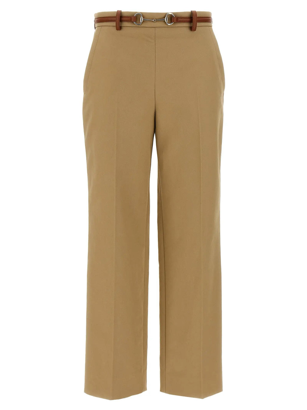 Pantalon décontracté Gucci en coton beige