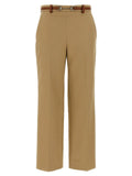 Pantalon décontracté Gucci en coton beige