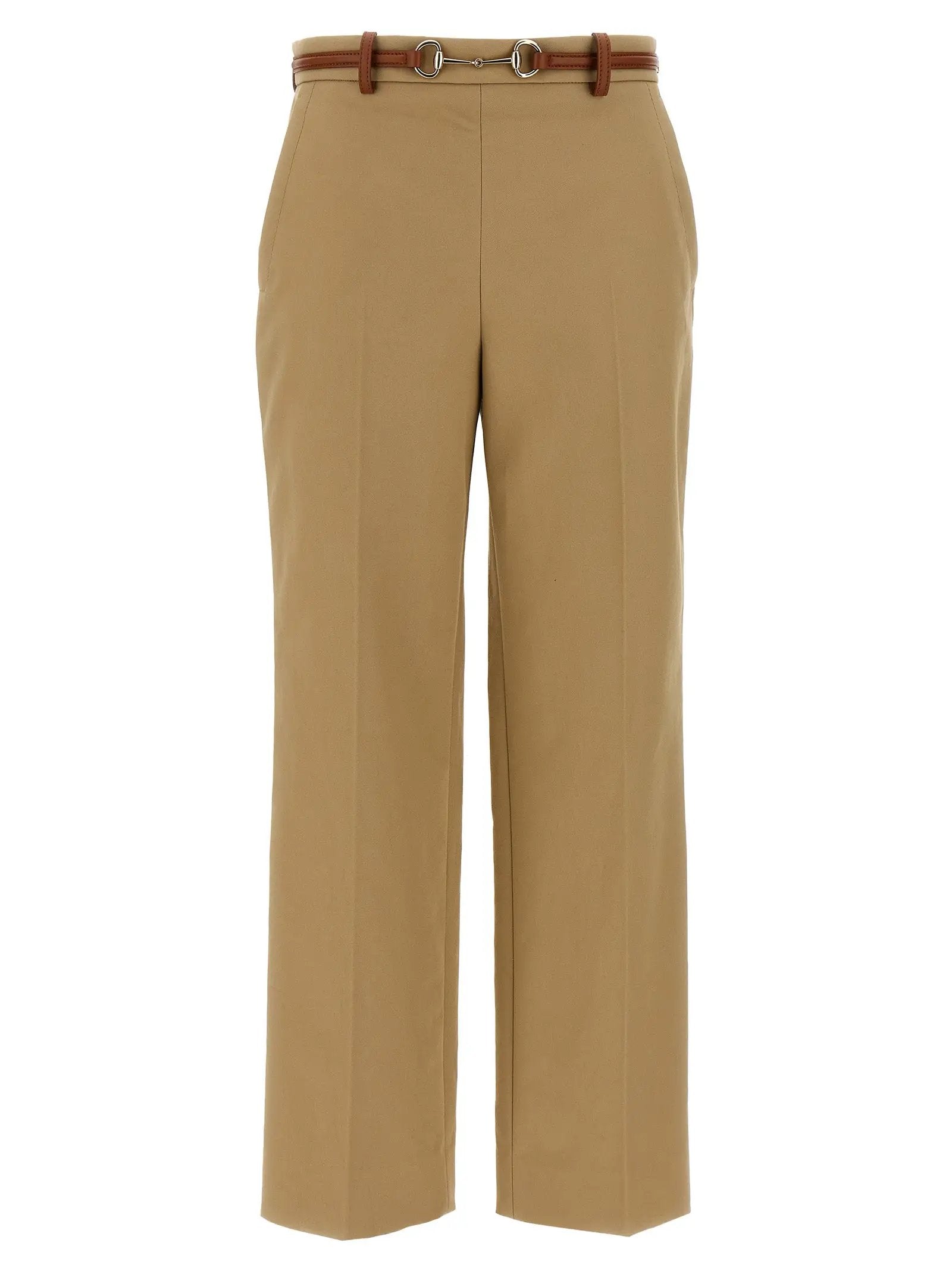 Pantalon décontracté Gucci en coton beige