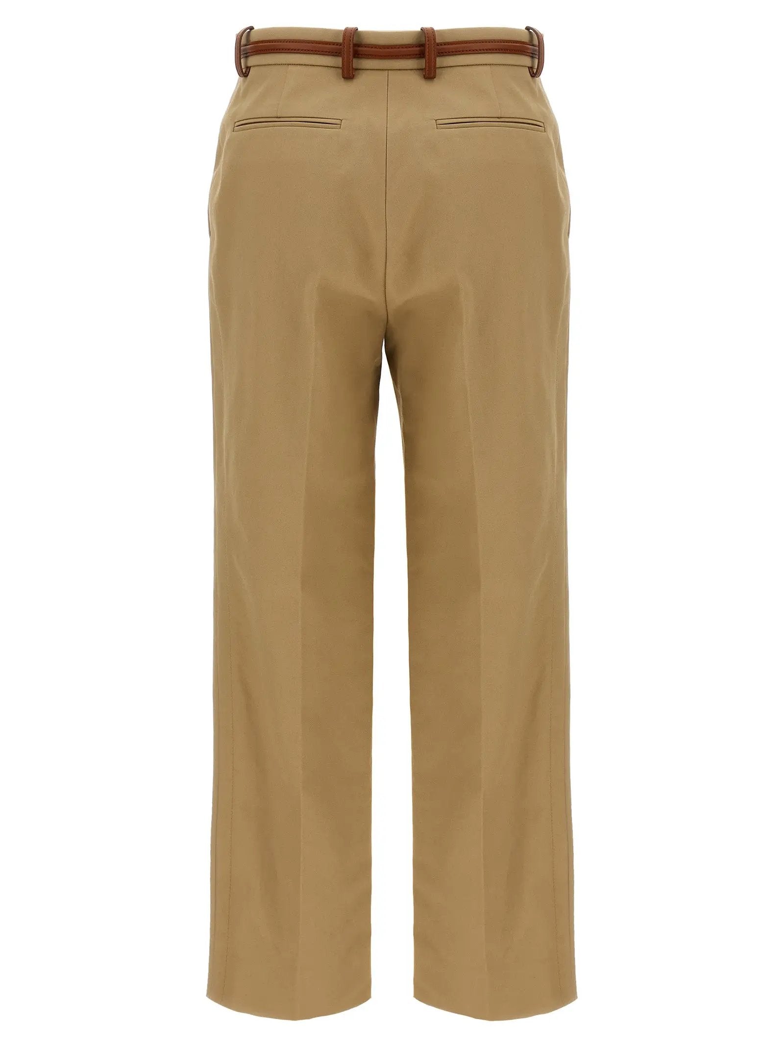 Pantalon décontracté Gucci en coton beige