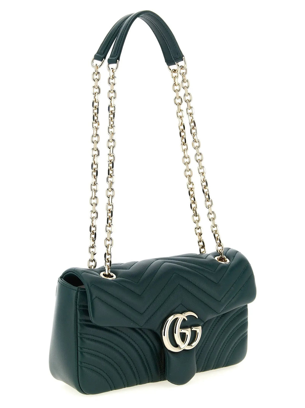 Gucci Bicolor Lamb Leather Shoulder Bag