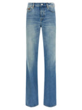 Jean évasé en coton bleu Gucci