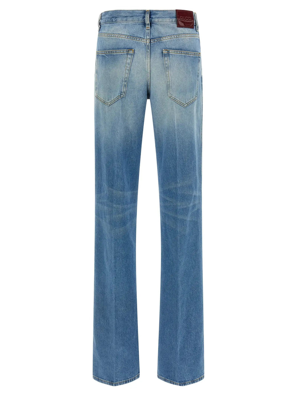 Jean évasé en coton bleu Gucci