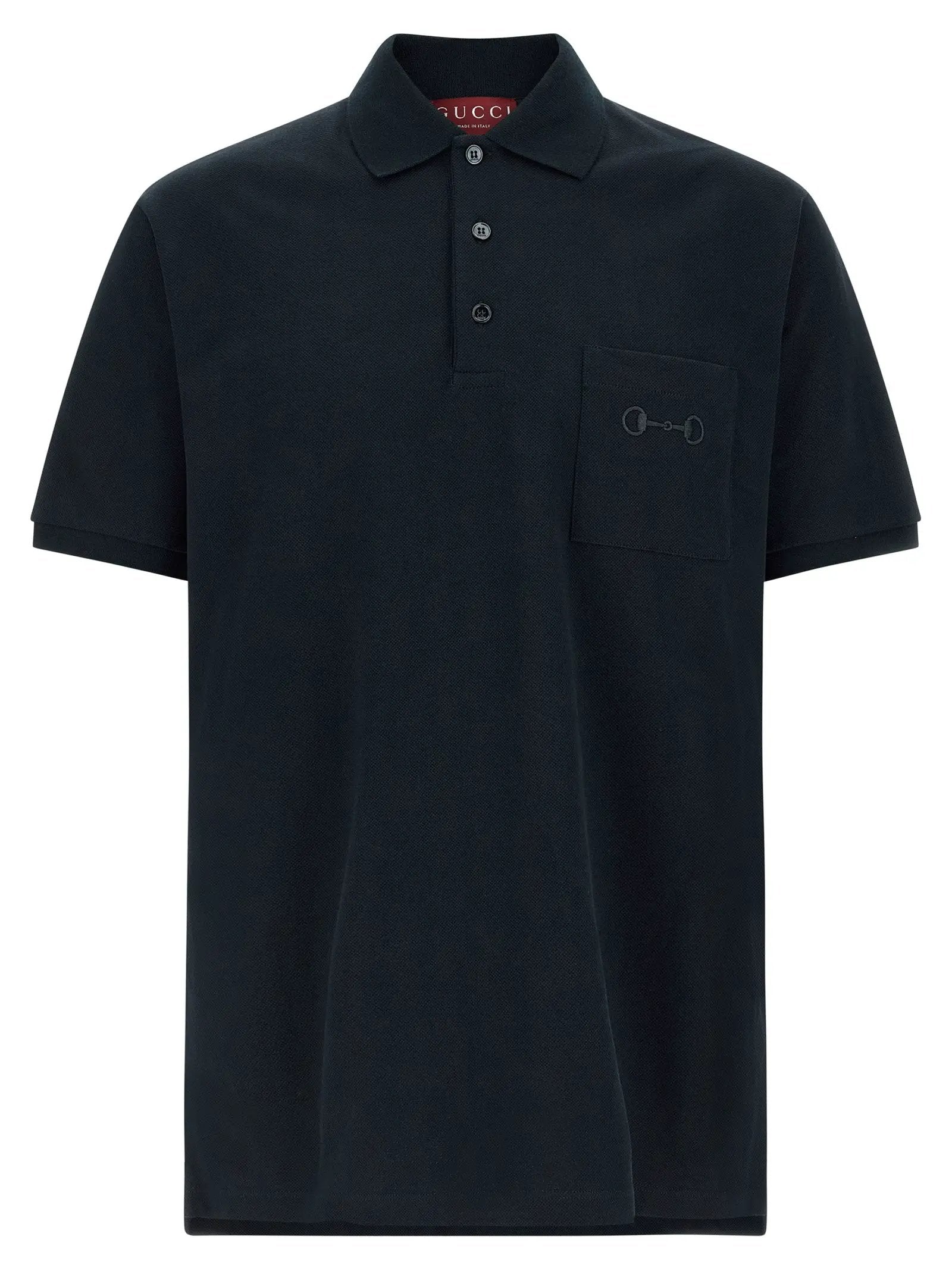 Polo Gucci en coton bleu