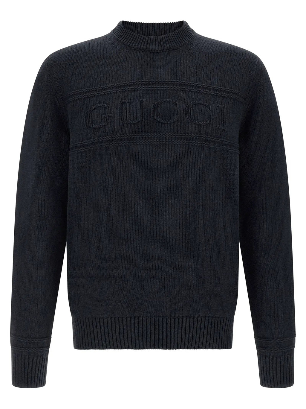 Gucci Blue Cotton Cardigan