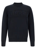 Gucci Blue Cotton Cardigan