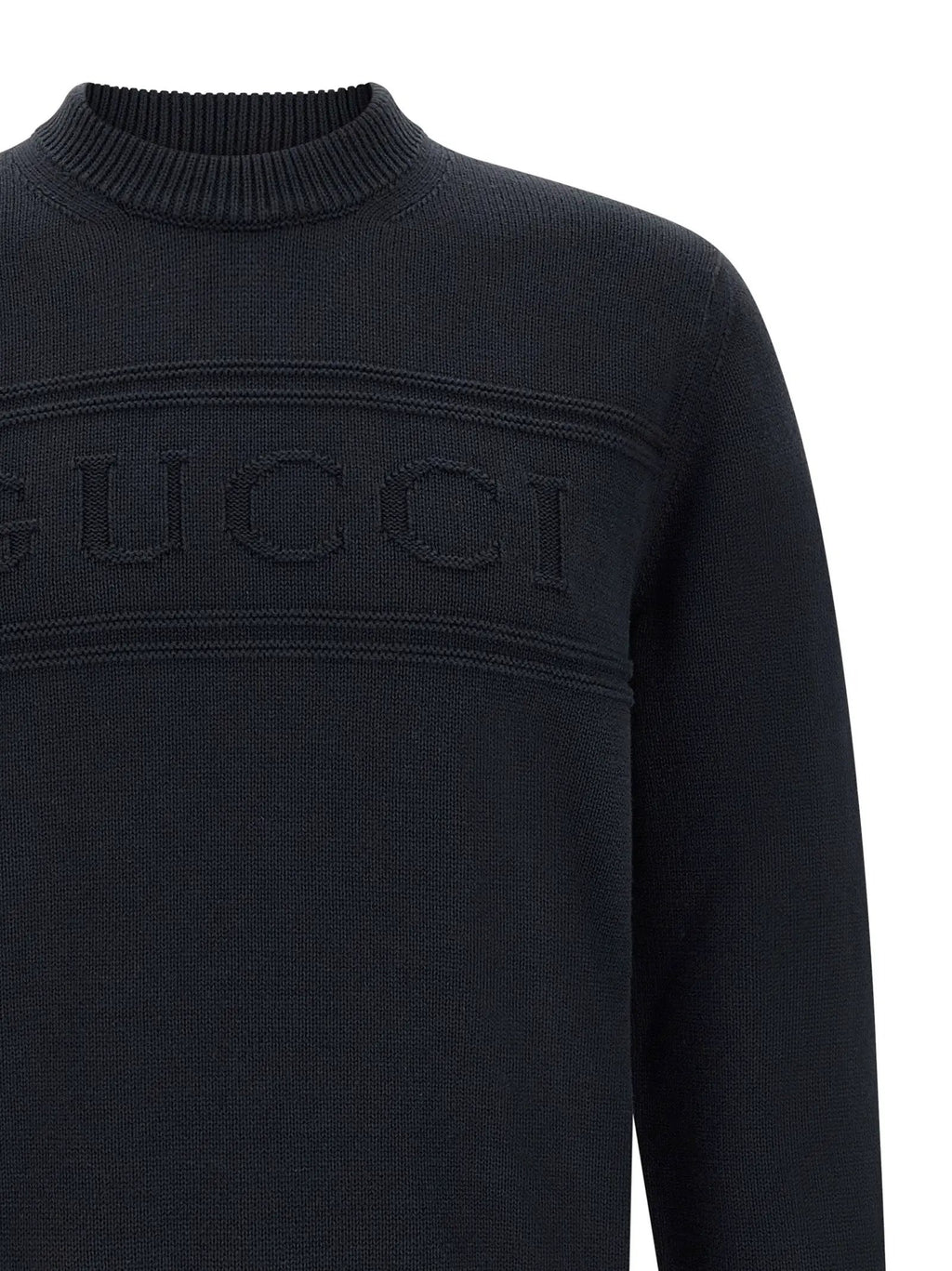 Gucci Blue Cotton Cardigan