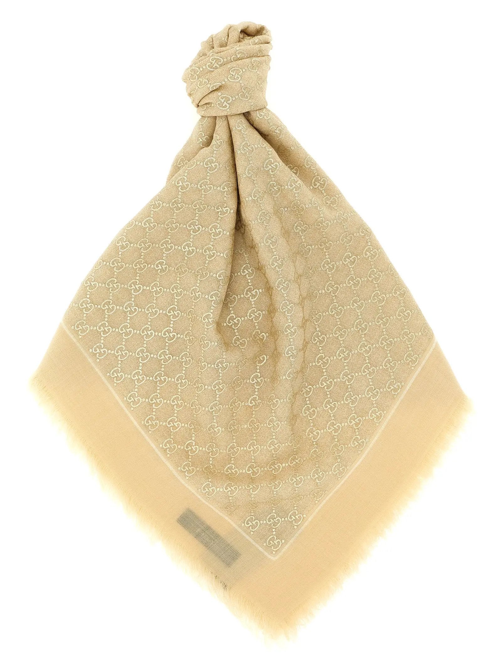 Gucci Beige Wool Scarf