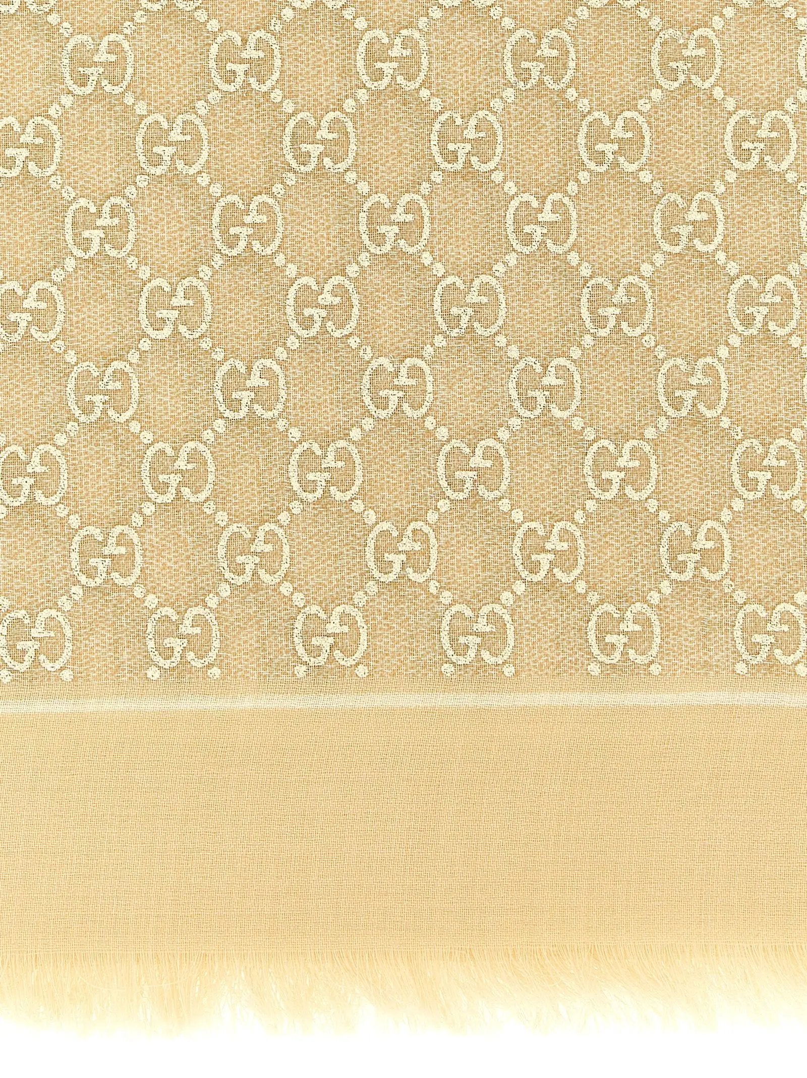 Gucci Beige Wool Scarf