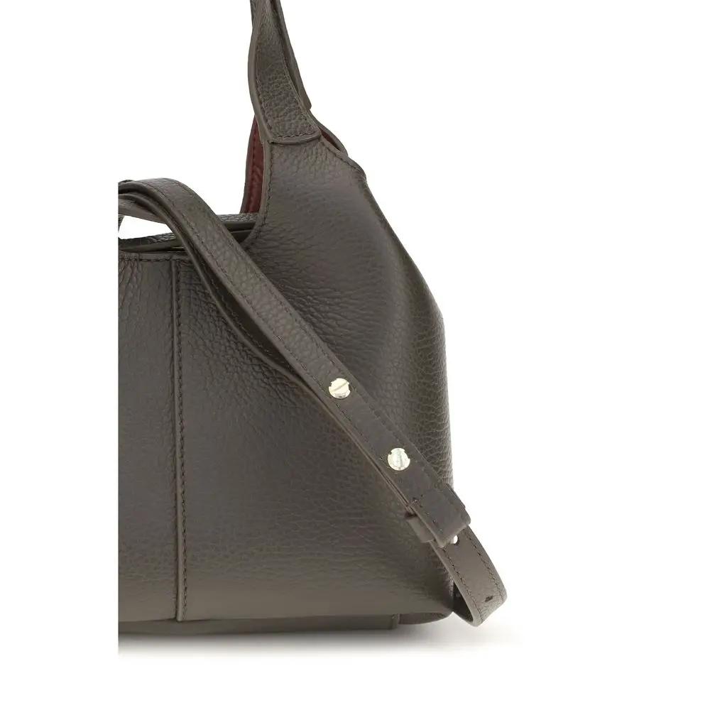 Coccinelle Brown Calf Leather Bos Taurus Shoulder Bag