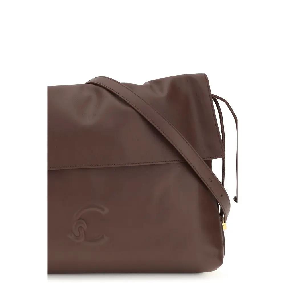 Coccinelle Brown Calf Leather Bos Taurus Shoulder Bag