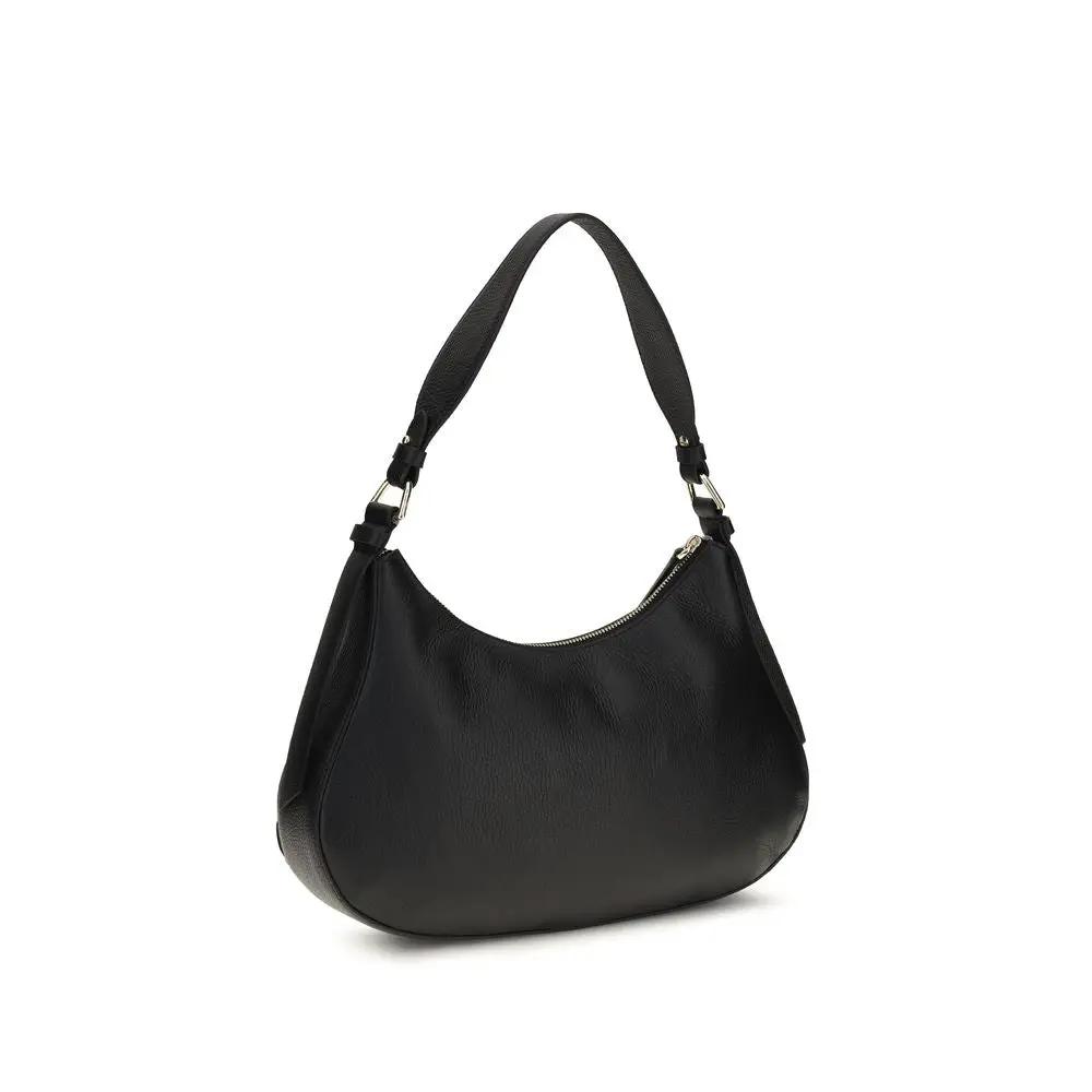 Coccinelle Black Calf Leather Bos Taurus Shoulder Bag