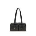Coccinelle Black Calf Leather Bos Taurus Shoulder Bag