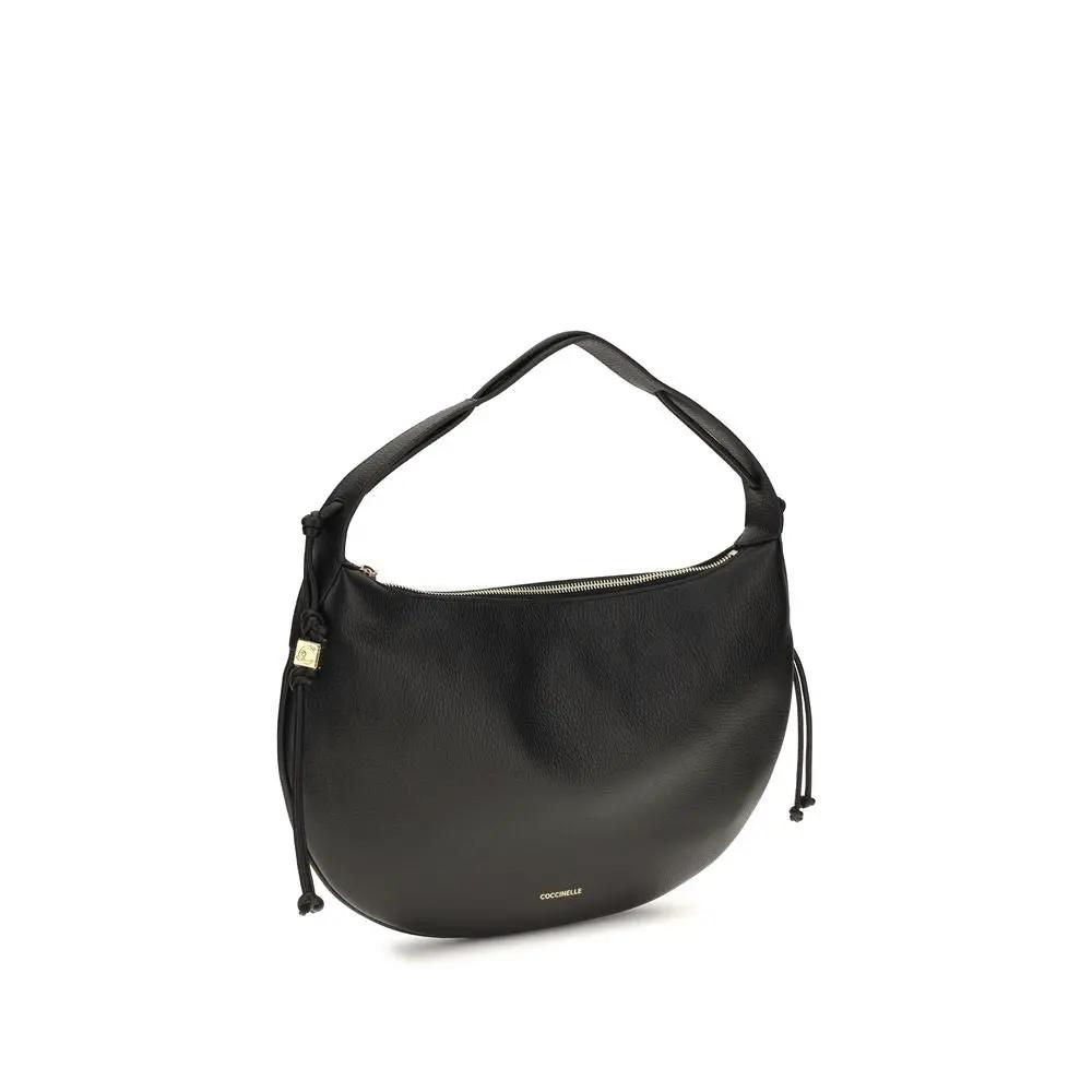 Coccinelle Black Calf Leather Bos Taurus Shoulder Bag