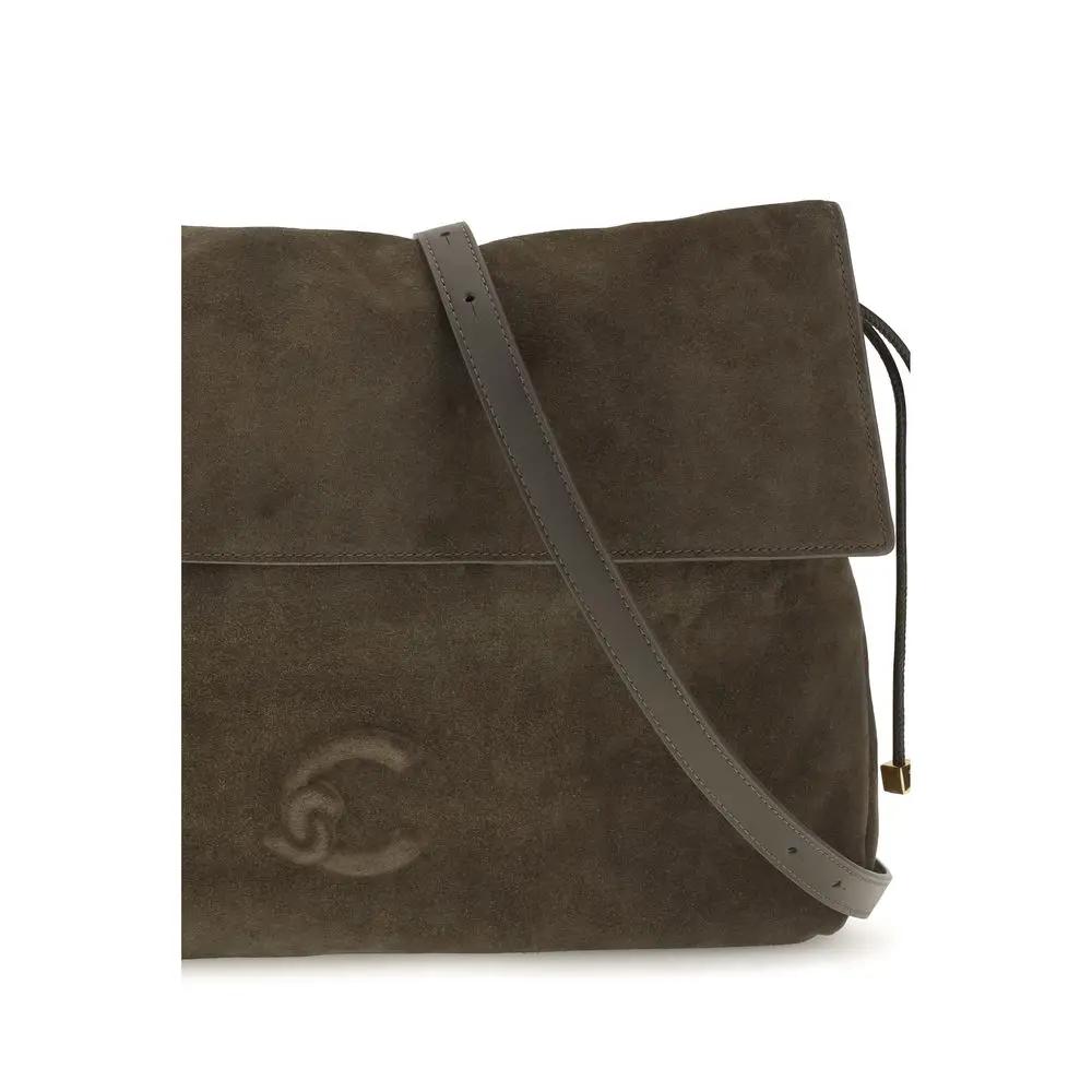 Coccinelle Brown Calf Leather Bos Taurus Shoulder Bag