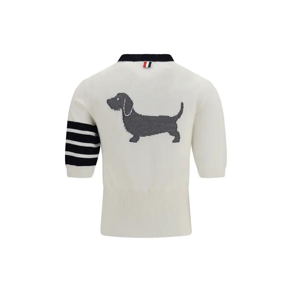 Thom Browne White Cotton T-Shirt