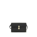 Savette Black Calf Leather Bos Taurus Shoulder Bag