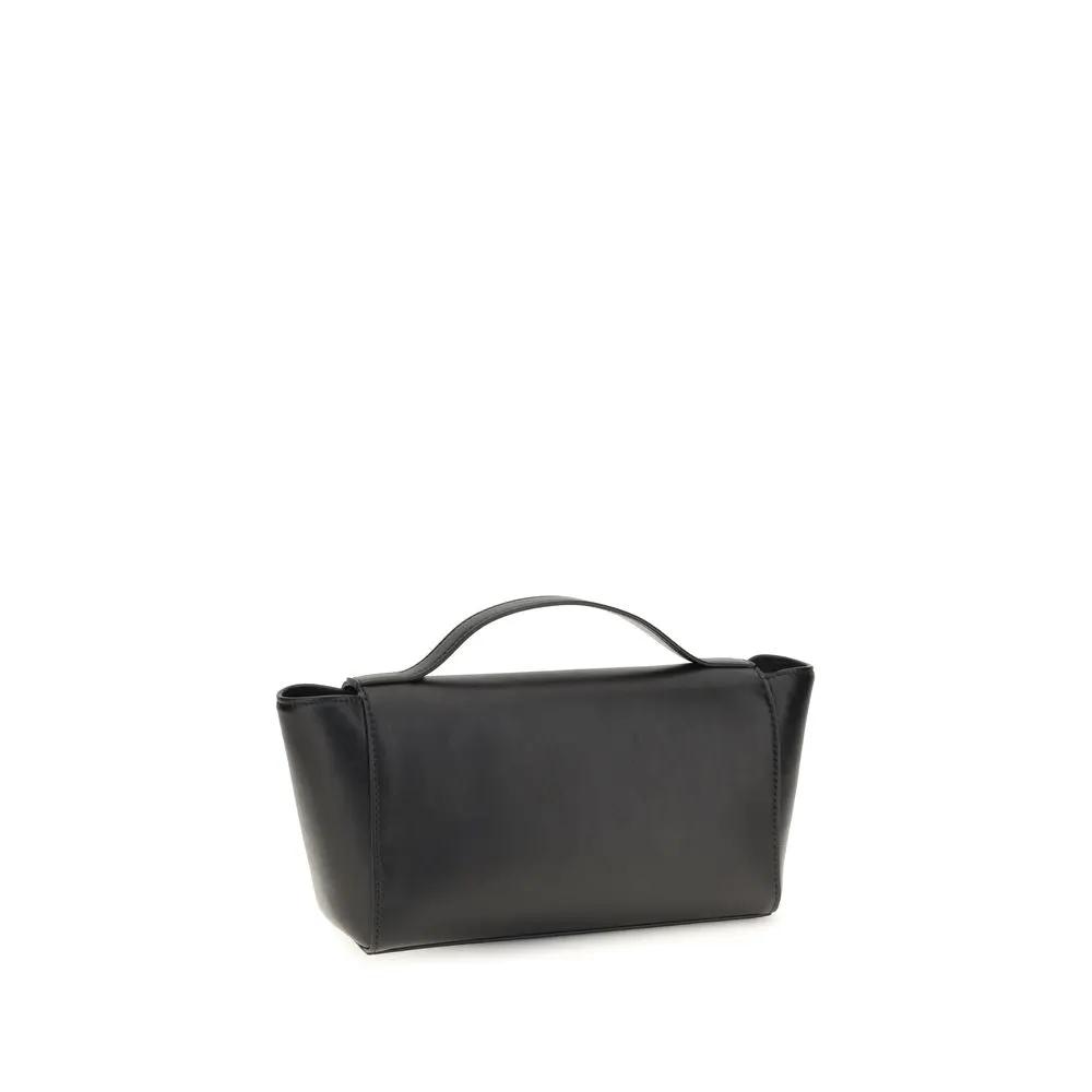 Savette Black Calf Leather Bos Taurus Clutch Bag